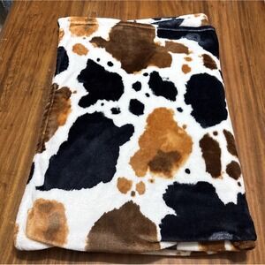 Southern Couture Super Soft Twin Size Blanket Cow Print Western